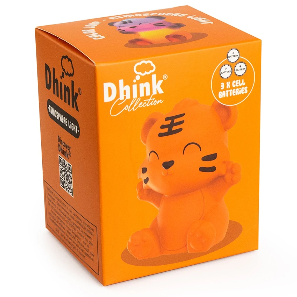 Veilleuse Petit Tigre Orange LED Variation De Couleurs – Image 2