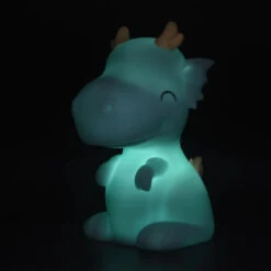 Veilleuse Petit Dragon Bleu Vert LED Variation De Couleurs