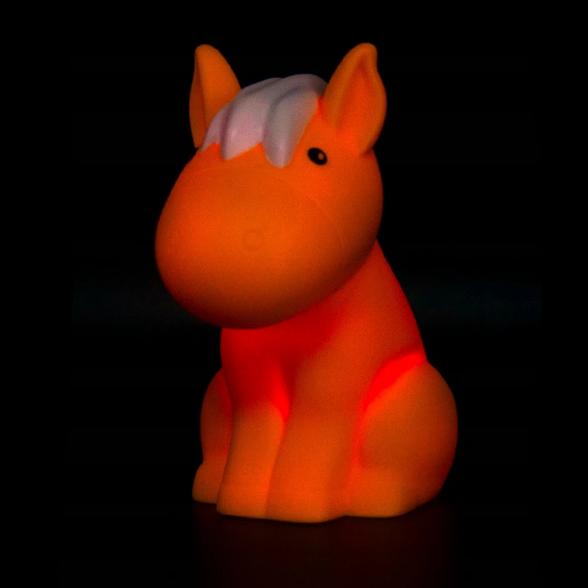 Veilleuse Petit Cheval Orange LED Variation De Couleurs
