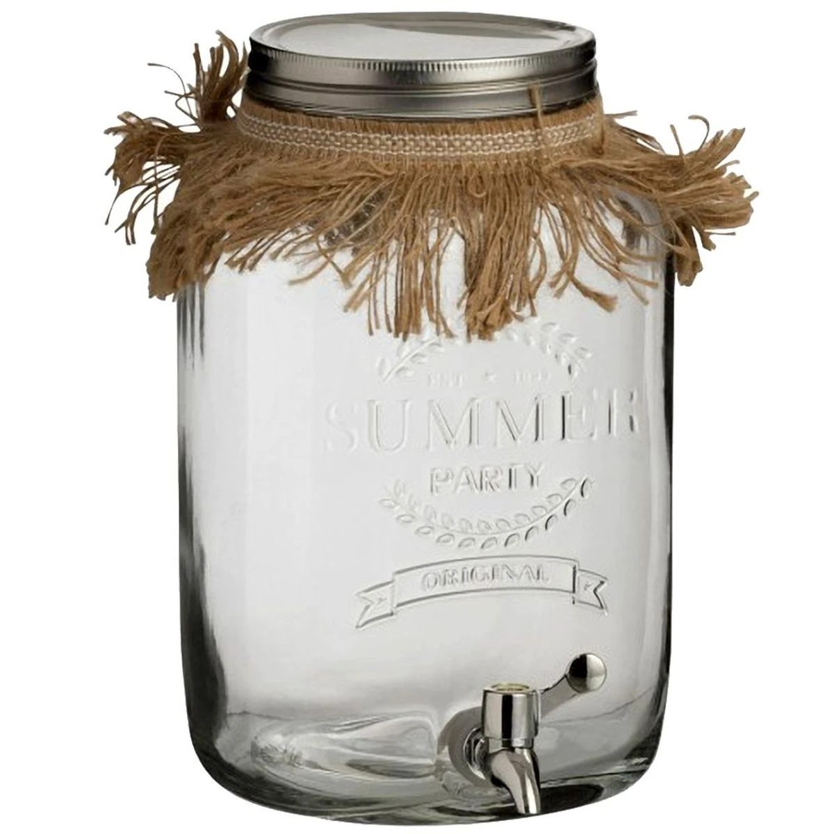 Distributeur Pour Boissons En Verre Esprit Tropical 3.5 L