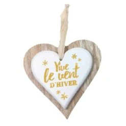Décoration De Noël Coeur De Bois - Vive Le Vent D'Hiver