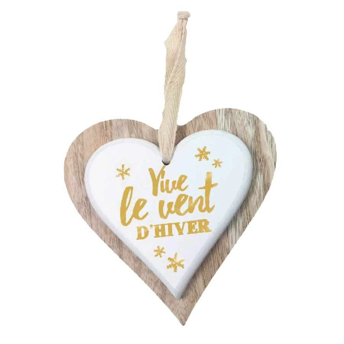 Décoration De Noël Coeur De Bois - Vive Le Vent D'Hiver