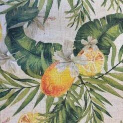 Set De Table Beige En Polylin Enduit Citrons 35 X 48 Cm