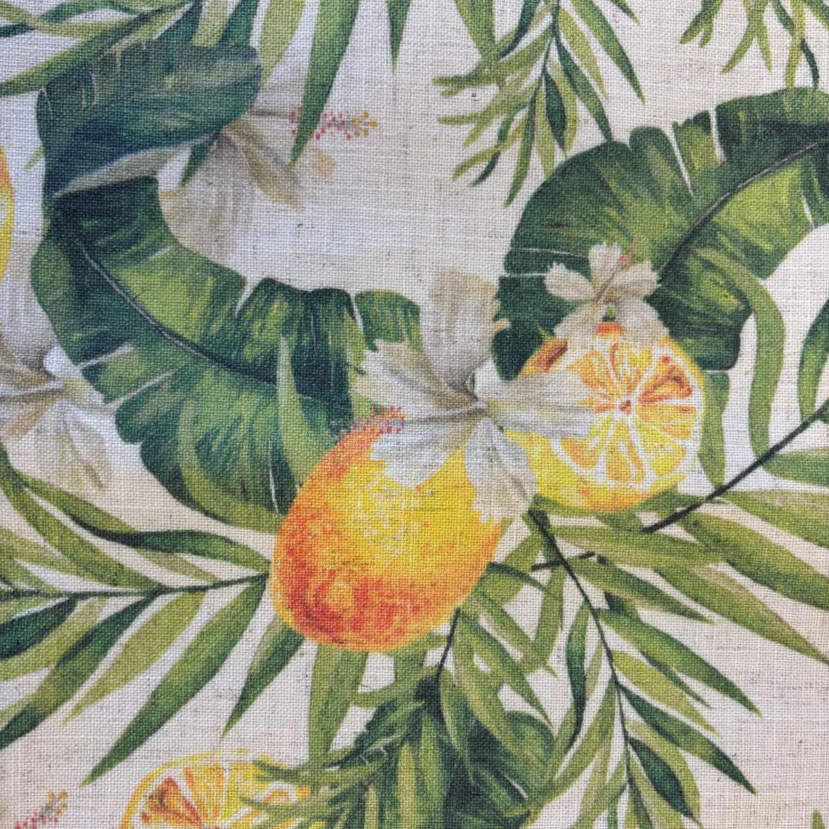 Set De Table Beige En Polylin Enduit Citrons 35 X 48 Cm