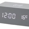 Réveil Avec Chargeur De Téléphone Par Induction - Gris