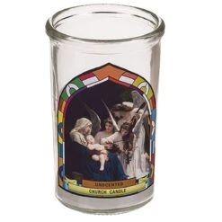 Bougie La Vierge Et L'enfant - Anges Musiciens