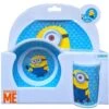 Coffret Minions Assiette Verre Et Bol En Mélamine