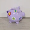 Tirelire En Céramique - Cochon Violet