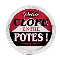 Cendrier Rond En Verre Rétro - Petite Clope Entre Potes