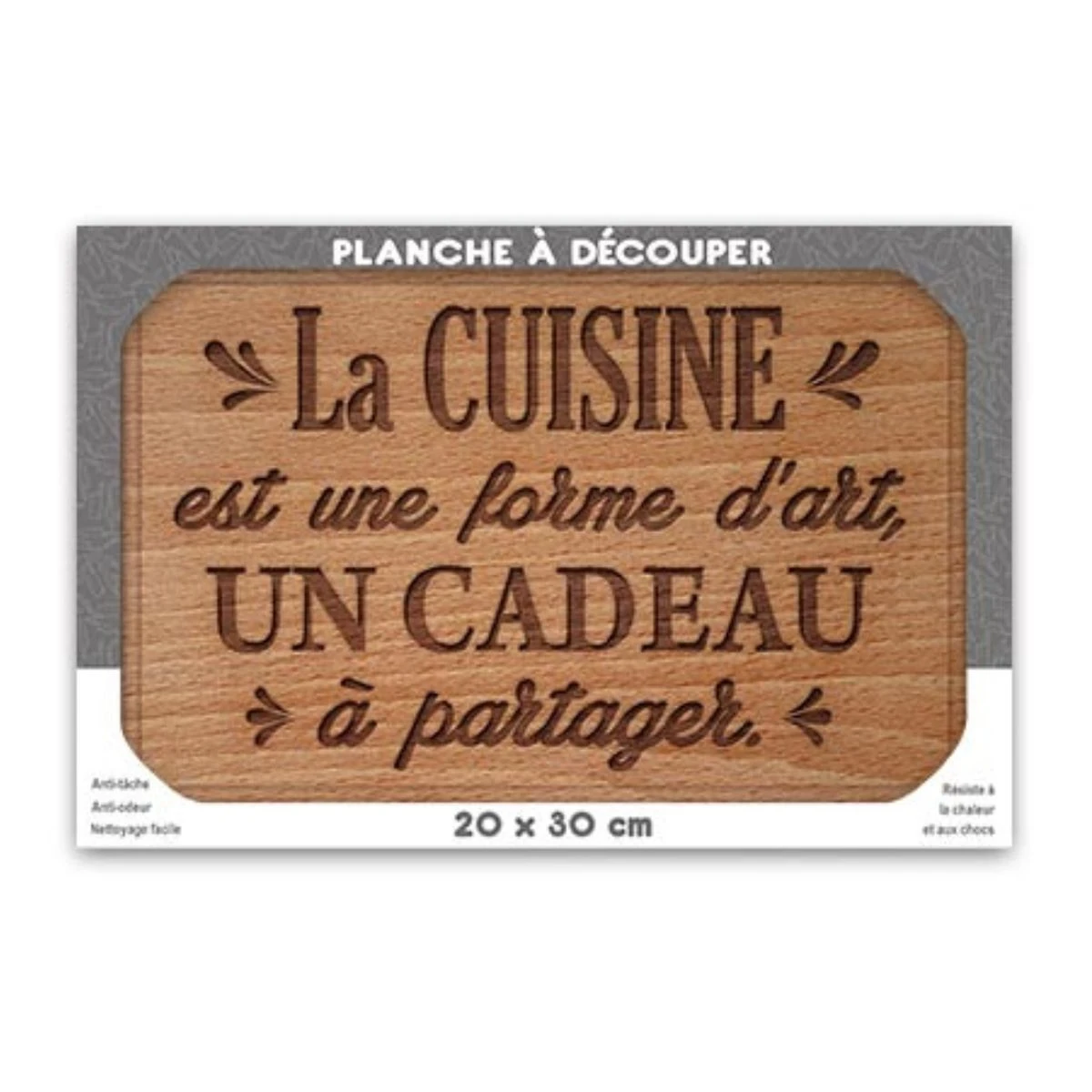 Planche à Découper En Verre La Cuisine 30 X 20 Cm