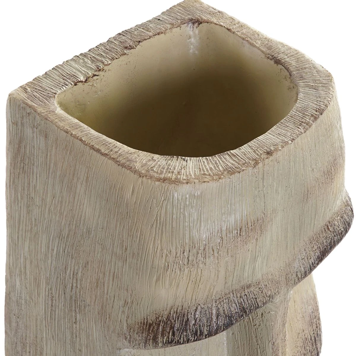 Pot En Résine Visage Beige 39 Cm – Image 2