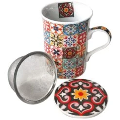 Tisanière - Carreaux De Ciment - Orange