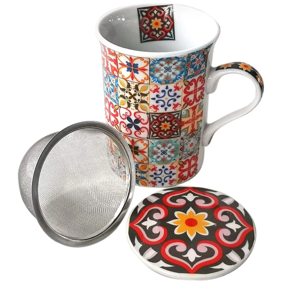 Tisanière - Carreaux De Ciment - Orange