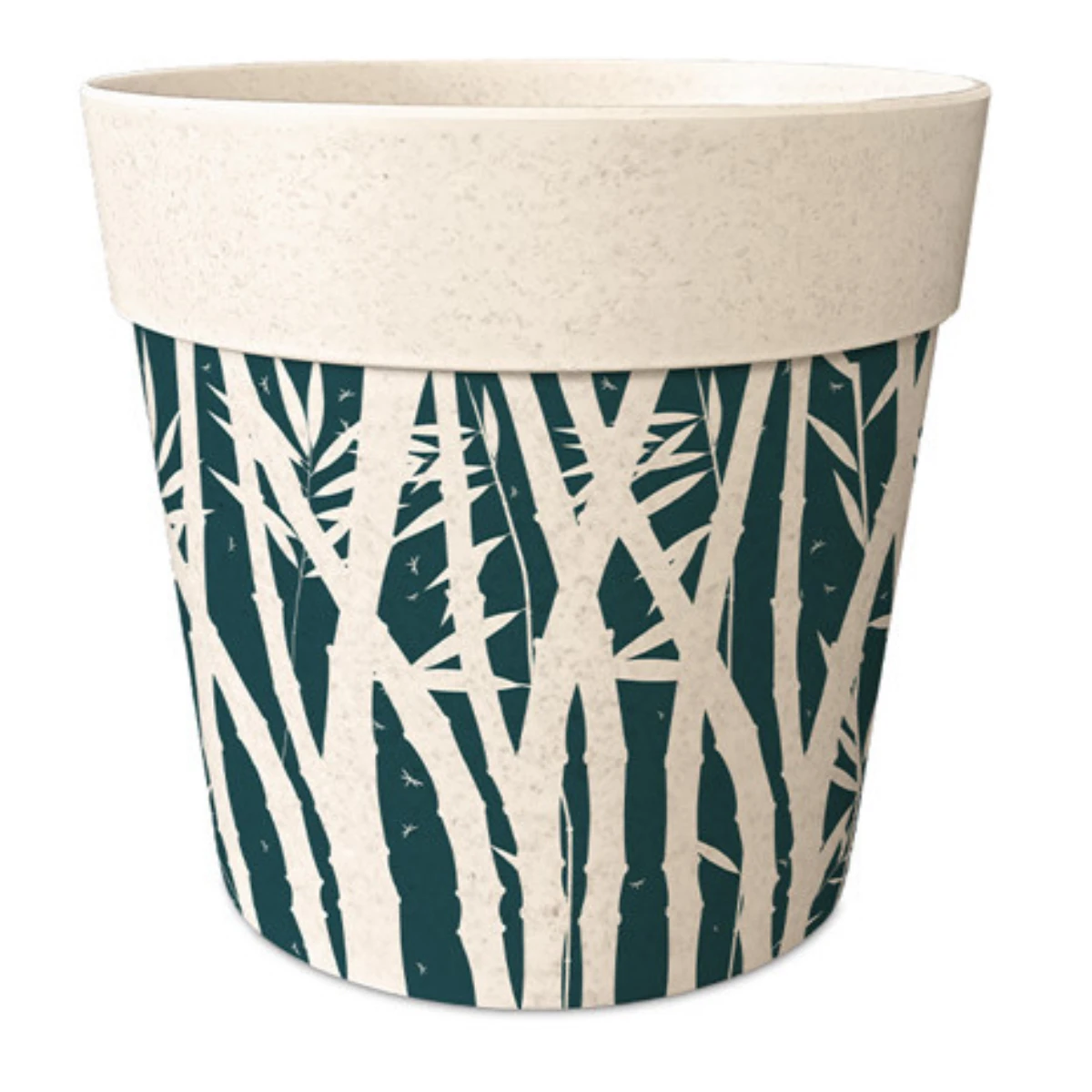 Cache Pot En Fibre De Bambou - Tropical - 15.5 Cm – Image 2