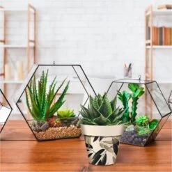 Cache Pot En Fibre De Bambou - Feuillage - 12 X 13.8 Cm