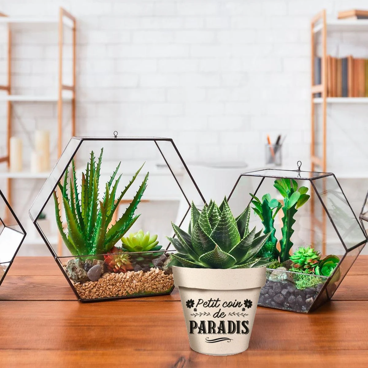 Cache Pot En Fibre De Bambou - Petit Coin De Paradis - 13.5 Cm