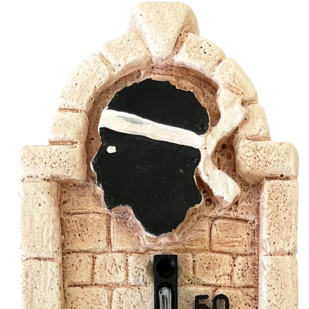 Thermomètre Artisanal En Plâtre - Corse - Modèle Ocre