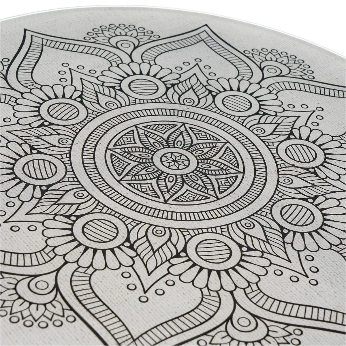 Guéridon Table D'appoint Mandala En Verre