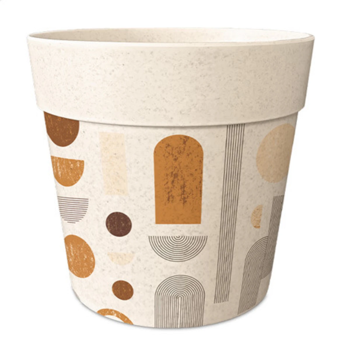 Cache Pot En Fibre De Bambou - Graphique - 15.5 Cm – Image 2