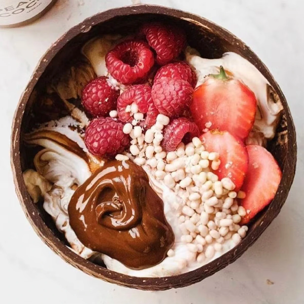 Ensemble Cadeau 2 Bols Et 2 Cuillères En Coco – Image 3