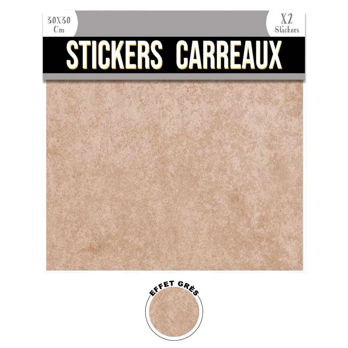 Stickers Carreaux Beige 30 X 30 Cm - Par 2 – Image 2