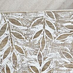 Trieur De Bureau 3 Compartiments En Bois Patiné Blanc