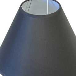 Abat-jour Conique Couleur Gris Foncé - 25 Cm