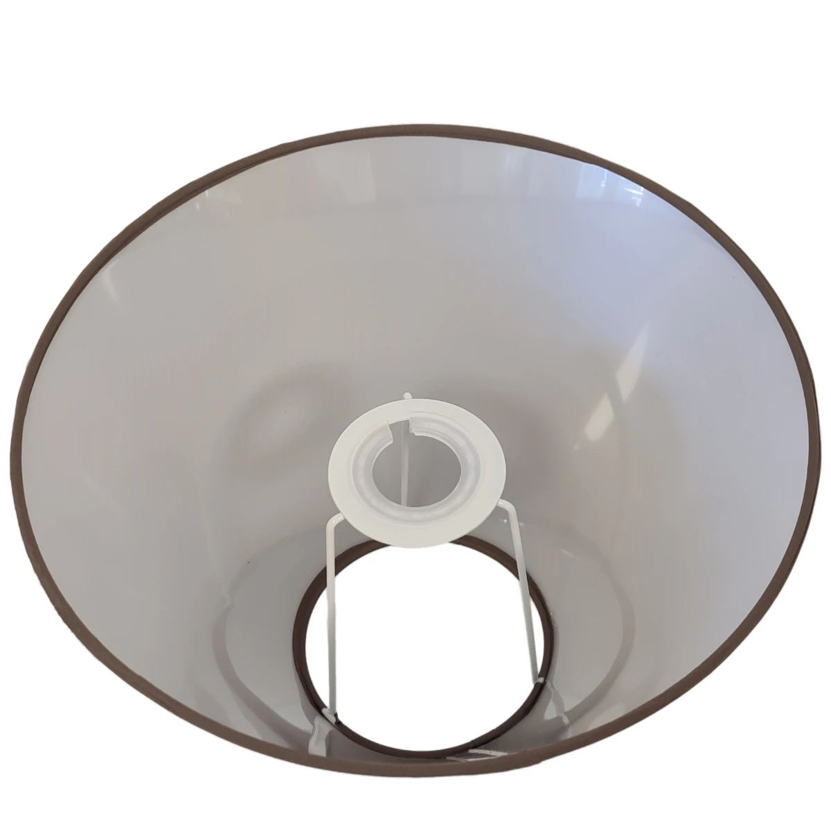 Abat-jour Conique Couleur Chocolat - 25 Cm