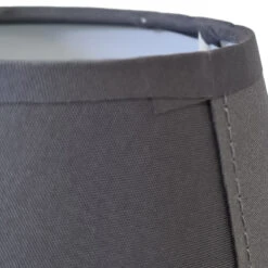 Petit Abat-jour Conique Gris - 15.5 Cm