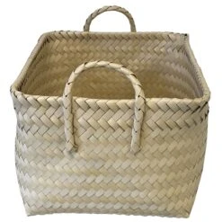 Corbeille En Polypropylène Tressé Beige 43 Cm