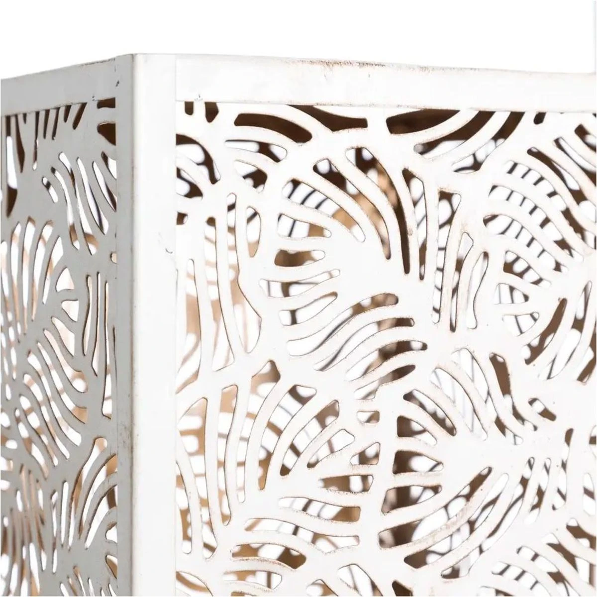 Lampe Blanc Patiné 42 Cm