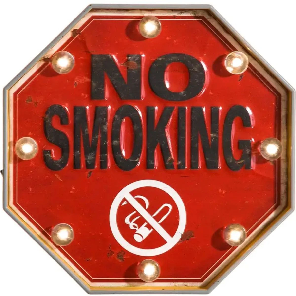 Panneau No Smoking En Bois Lumineux – Image 3