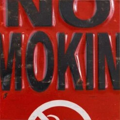 Panneau No Smoking En Bois Lumineux