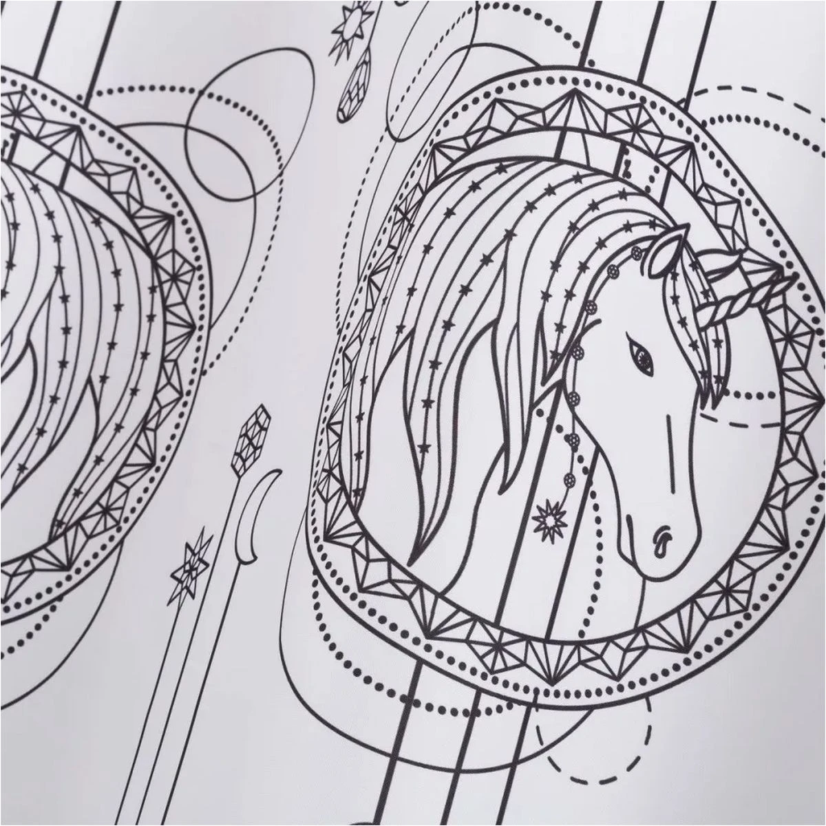 Rideau De Douche Licorne 180 X 200 Cm
