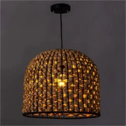 Lustre En Jacinthe D'eau Naturelle 31 Cm