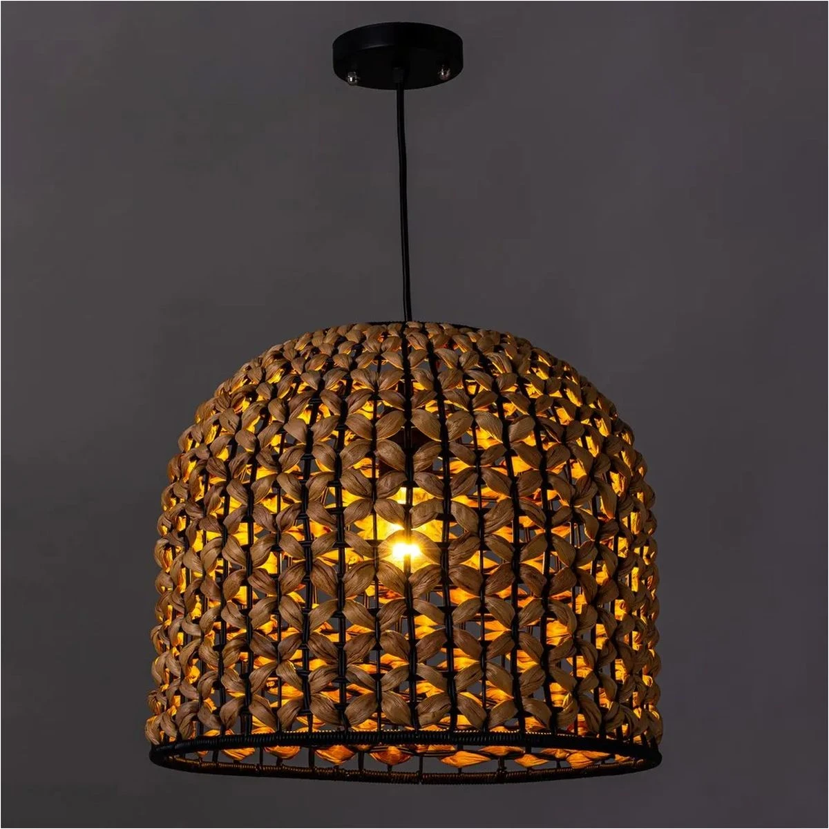 Lustre En Jacinthe D'eau Naturelle 31 Cm