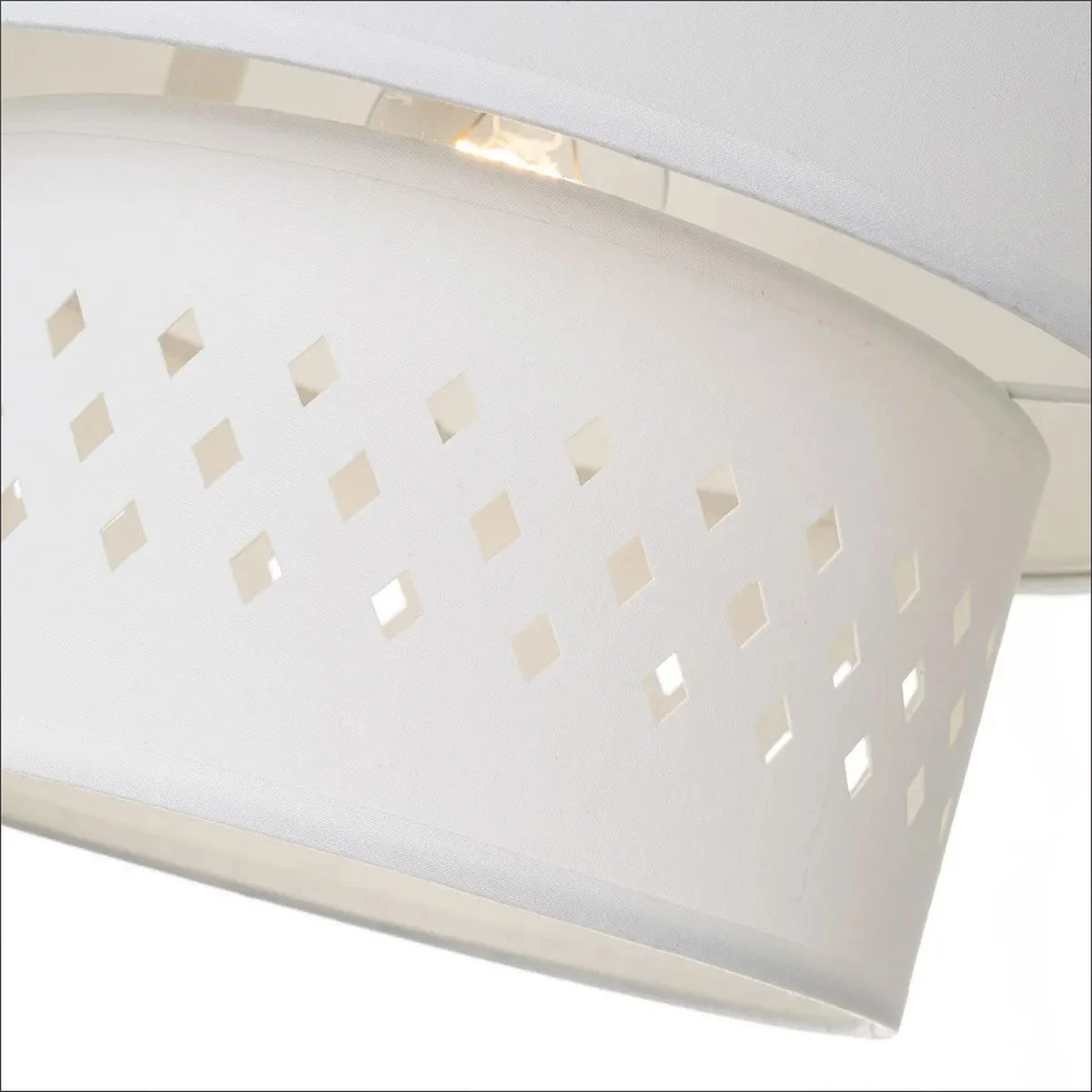 Lustre En Coton Blanc 23 X 30 Cm – Image 2