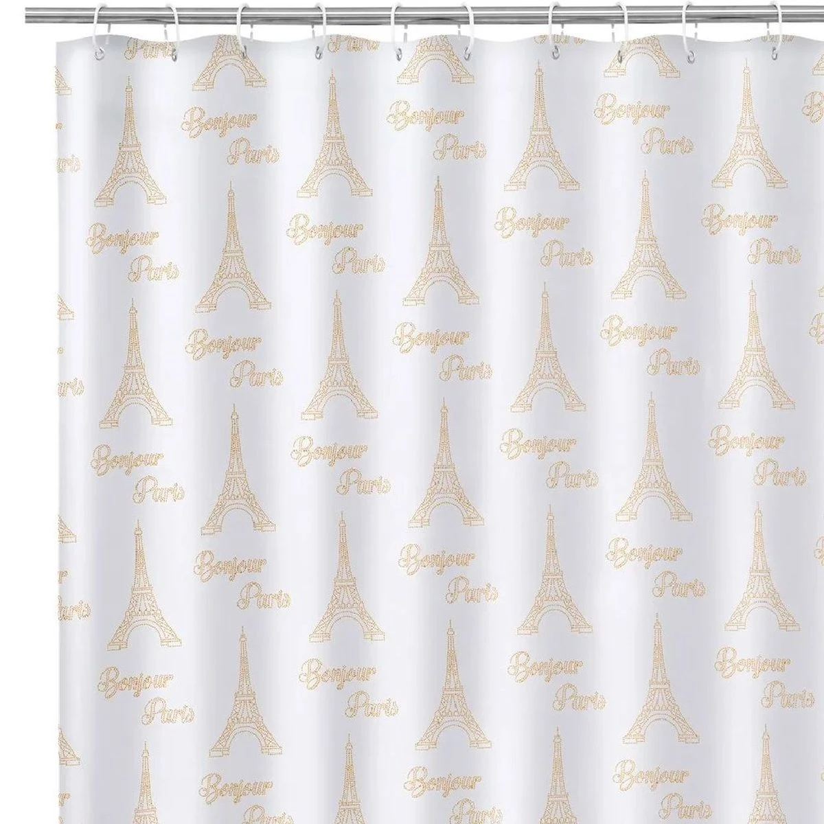 Rideau De Douche PARIS Gold 180 X 200 Cm – Image 2