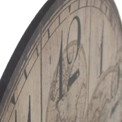 Horloge Murale Mappemonde Rétro 34 Cm