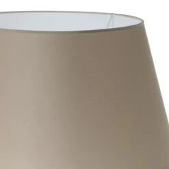 Grand Abat-jour Conique Couleur Marron Clair - 40 Cm