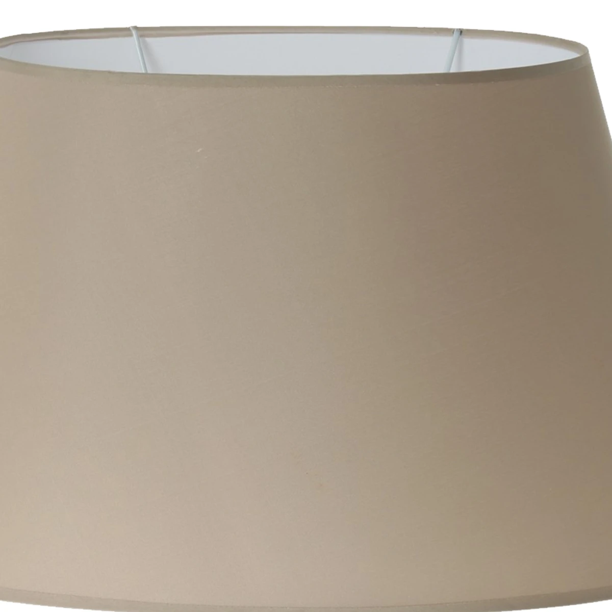 Abat-jour Ovale Couleur Marron Clair - 36 Cm