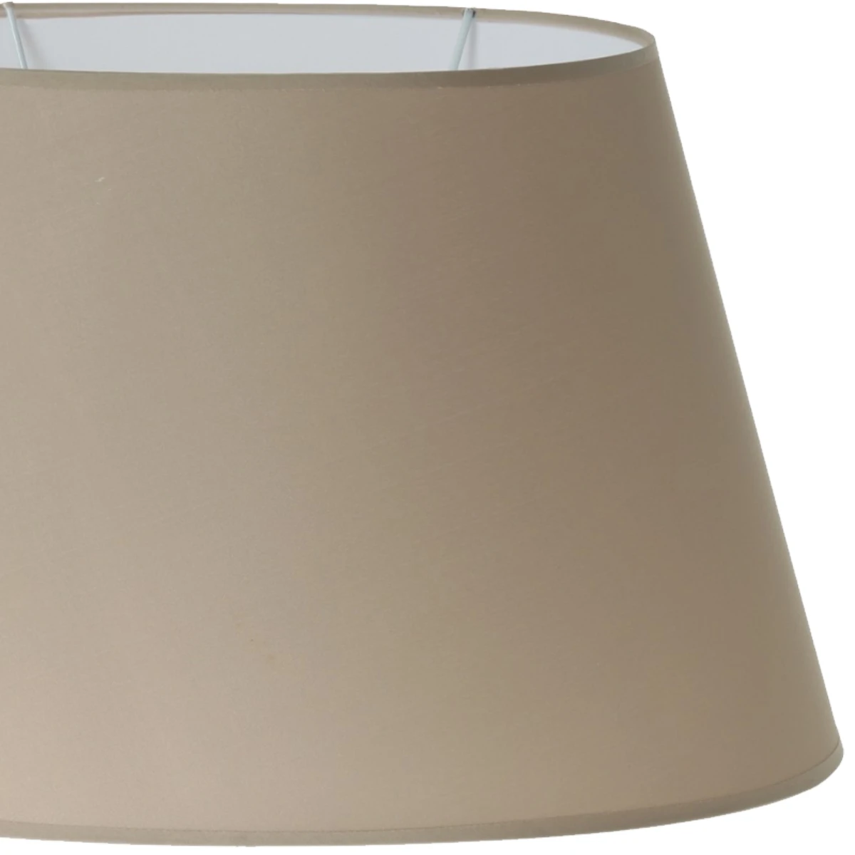 Grand Abat-jour Ovale Couleur Marron Clair - 43 Cm