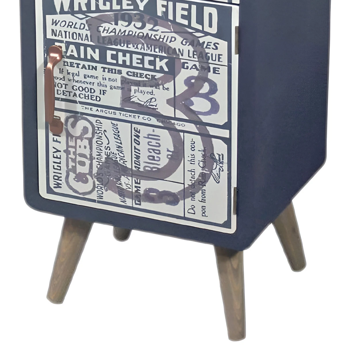 Meuble Chevet Rétro En Bois 50 X 34.5 X 30 Cm – Image 2