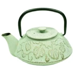 Théière Tetsubin En Fonte Japonaise Vert D'eau 0.45 Litre