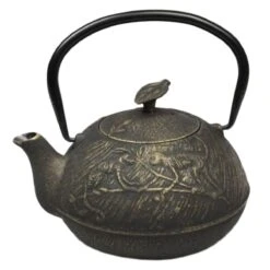 Théière Tetsubin En Fonte Japonaise Noire Singes 1.1 L