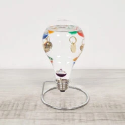 Thermomètre En Verre De Galilée - Galileo - Ampoule Sur Socle