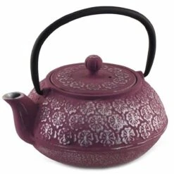 Théière Tetsubin En Fonte Japonaise Prune 0.6 L