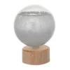 Baromètre à Cristaux Sur Socle En Bois - 11 Cm