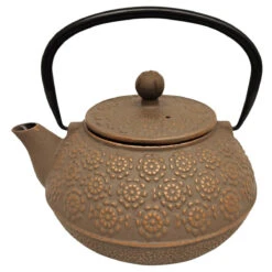Théière Japonaise En Fonte émaillée Marron 0.8 Litre