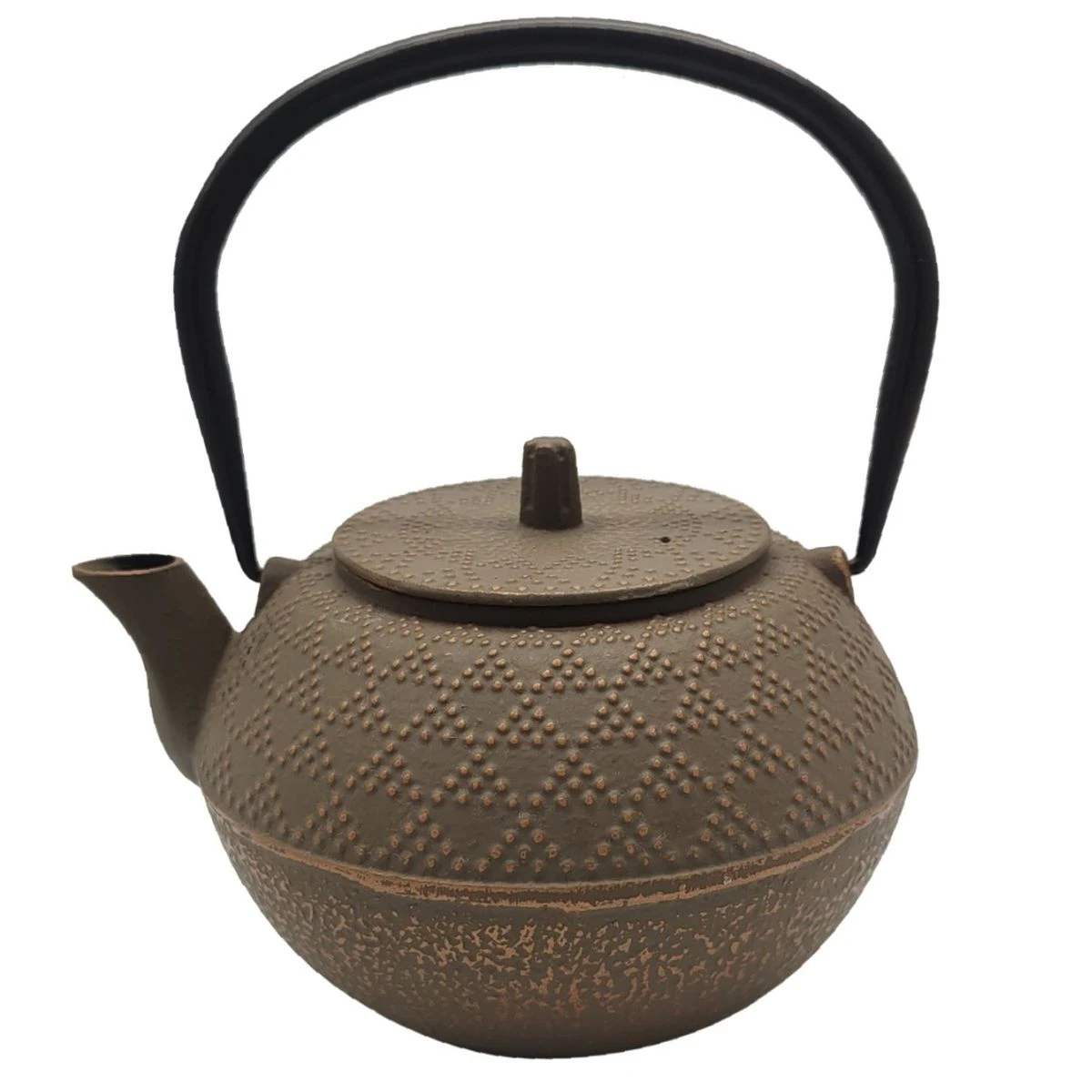 Théière Japonaise En Fonte émaillée Marron 1.2 Litre – Image 2